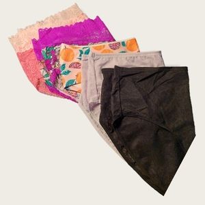 Secret Treasures and No Boundaries 5 Pack Panty Bundle